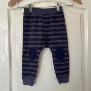 New with tags - ZARA Boys Stripe Knee Patch Pants Sz 18-24 Months